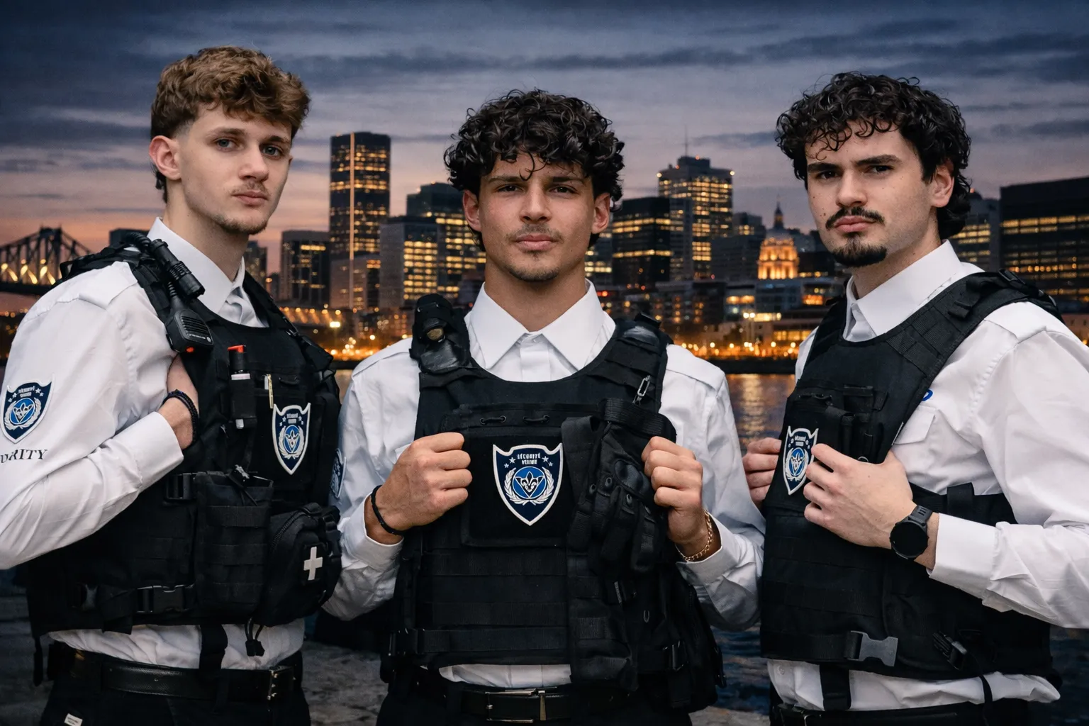BSP-licensed security guard providing protection services in Laval, Quebec