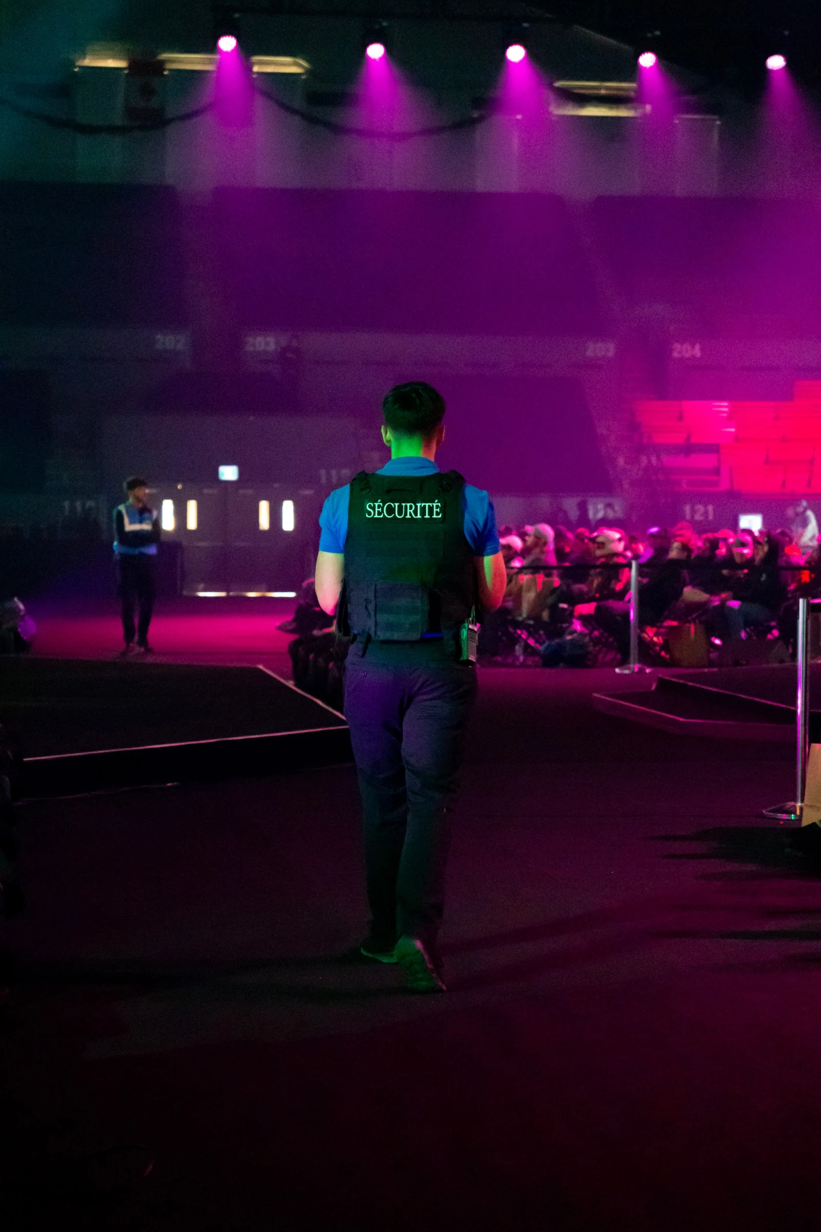 Agent de protection rapprochée en formation