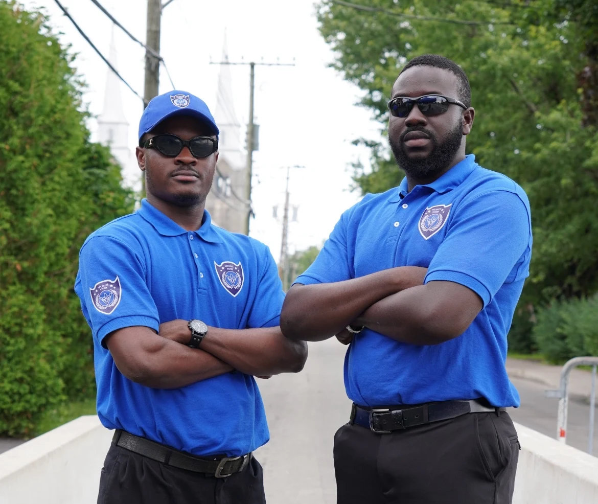 Security guards in professional training